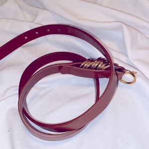 Leather belt  brown